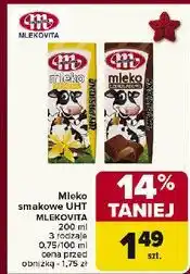 Carrefour Mleko waniliowe Mlekovita Wypasione oferta