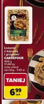 Carrefour Łazanki z kapustą i grzybami Carrefour Extra oferta