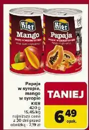 Carrefour Mango w syropie Kier oferta