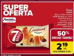 Carrefour Croissant z nadzieniem o smaku kakaowym 7 Days oferta