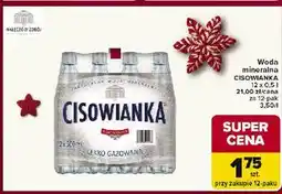 Carrefour Woda lekko gazowana Cisowianka oferta