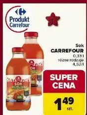 Carrefour Sok marchew-jabłko-malina Carrefour oferta