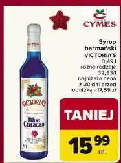 Carrefour Syrop barmański blue curacao Cymes Victoria's oferta