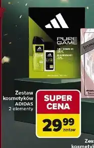 Carrefour Zestaw w pudełku pure game żel pod prysznic 250 ml + dezodorant szkle 75 Adidas Zestawy oferta