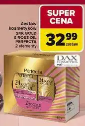 Carrefour Zestaw w pudełku 60+: krem do twarzy 50 ml + pod oczy 15 Perfecta 24K Gold & Rose Oil oferta