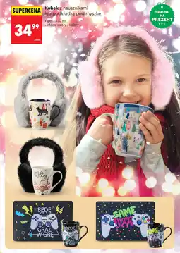 Biedronka Kubek z nausznikami lub podkładką pod myszkę oferta