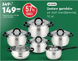 Biedronka MG HOME Zestaw garnków ze stali nierdzewnej oferta