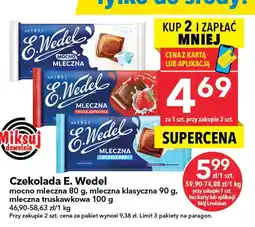 Lewiatan Czekolada E. Wedel mocno mleczna 80g oferta