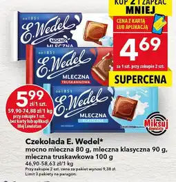 Lewiatan Czekolada E. Wedel mleczna truskawkowa 100 g oferta