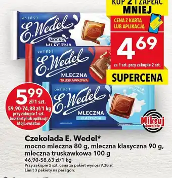 Czekolada E. Wedel mleczna truskawkowa 100 g