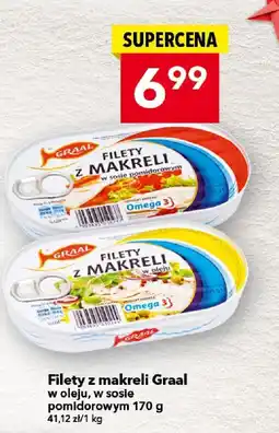 Lewiatan Filety z makreli Graal w sosie pomidorowym 170 g oferta