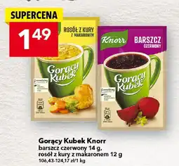 Lewiatan Gorący Kubek Knorr rosół z kury z makaronem oferta
