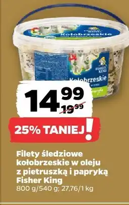 Netto Filety śledziowe kołobrzeskie w oleju z pietruszką i papryką Fisher King oferta