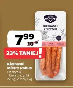 Netto Kiełbaski z szynki Mistrz Rohus oferta