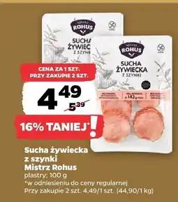 Netto Sucha żywiecka z szynki Mistrz Rohus oferta