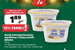 Netto Serek homogenizowany waniliowy z laską wanilii Miletto oferta