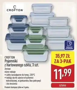 ALDI Pojemniki z hartowanego szkła Crofton oferta
