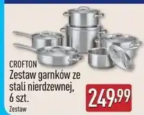 ALDI Zestaw garnków ze stali nierdzewnej Crofton oferta