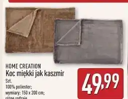 ALDI Koc kaszmirowy dotyk 150 x 200 cm Home Creation oferta