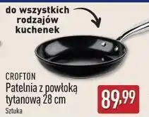 ALDI Patelnia z powłoką tytanową 28 cm Crofton oferta