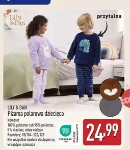 ALDI Piżama dziecięca polarowa 86/92-122/128 Lily & Dan oferta