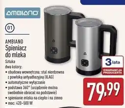 ALDI Spieniacz do mleka Ambiano oferta