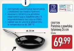 ALDI Patelnia tytanowa 24 cm Crofton oferta