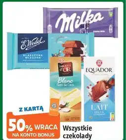 E.Leclerc Czekolada biała z wiórkami kokosowymi Wiodąca Marka Tablette D'or oferta