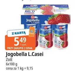 E.Leclerc Jogurt truskawka Zott Jogobella L. Casei oferta
