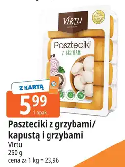 E.Leclerc Paszteciki z kapustą i grzybami Virtu oferta
