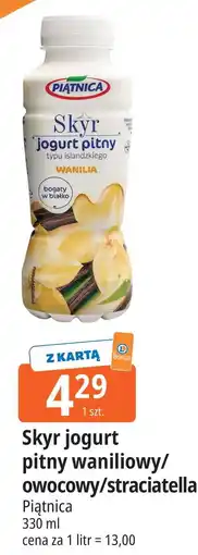 E.Leclerc Jogurt malina&straciatella Piątnica Skyr oferta