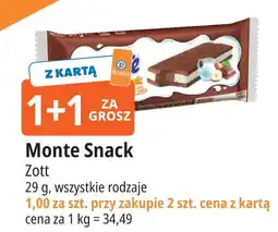 E.Leclerc Baton mleczny Zott Monte Snack oferta