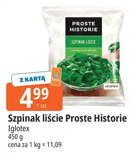 E.Leclerc Szpinak liście Iglotex Proste Historie oferta