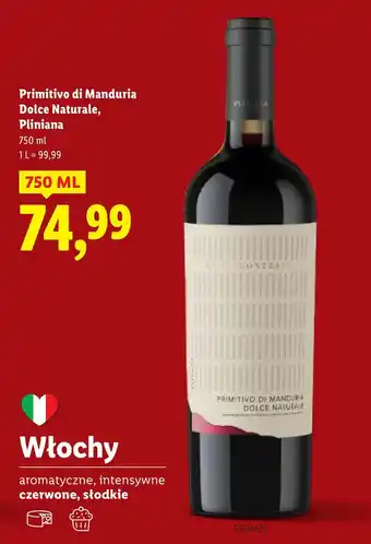 Wino Primitivo Di Manduria Dolce Naturale