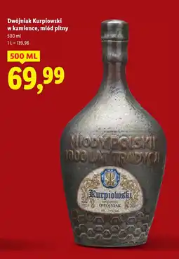 Lidl Miód pitny kamionka Dwójniak Kurpiowski oferta