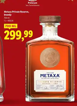 Lidl Brandy Metaxa Private Reserve oferta