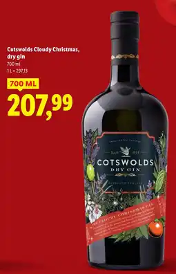 Lidl Gin cloudy christmas Cotswolds oferta