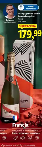 Lidl Szampan karton G.h. Mumm Cordon Rouge Brut oferta