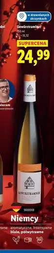 Lidl Wino półwytrawne Gewurztraminer oferta