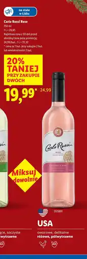 Lidl Wino Carlo Rossi Rose oferta
