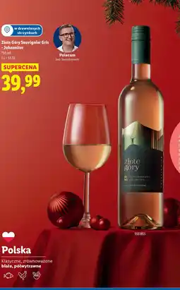 Lidl Wino Złote Góry Chardonnay oferta