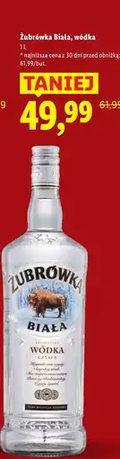 Lidl Wódka Żubrówka Biała oferta