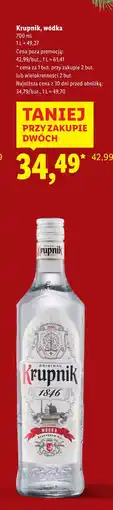 Lidl Wódka Krupnik 1846 oferta