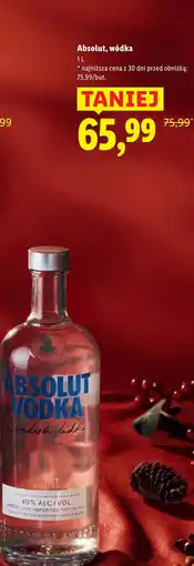 Lidl Wódka Absolut Vodka oferta