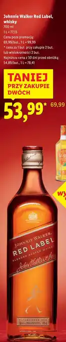 Lidl Whisky Johnnie Walker Red Label oferta