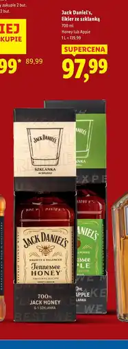 Lidl Whiskey + szklanka Jack Daniel's Tennessee Apple oferta