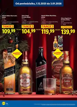 Lidl Whisky Johnnie Walker Black Label oferta