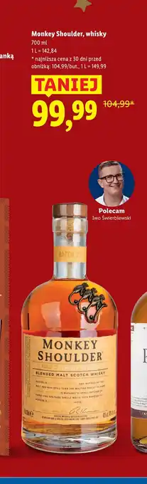 Lidl Whisky Monkey Shoulder oferta