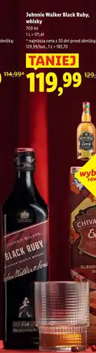 Lidl Whisky Johnnie Walker Black Ruby oferta