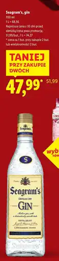 Lidl Gin Seagram's Extra Dry oferta
